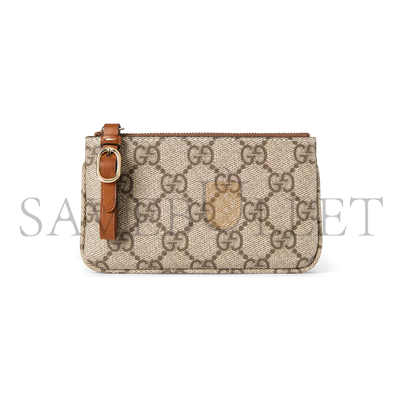 GUCCI GG EMBLEM KEY POUCH 819113 (12*7.5cm)